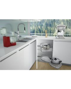 Sige Pull Out Swing Corner Shelf
